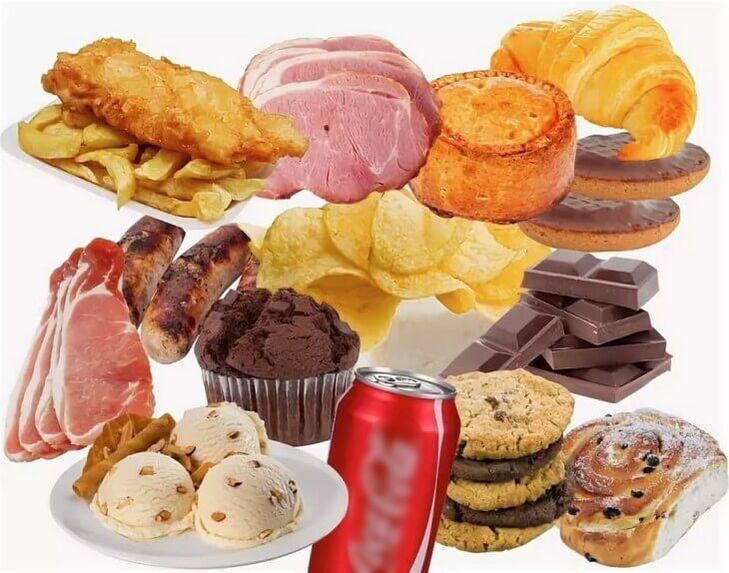 อาหารที่เป็นอันตรายต้องห้ามในระหว่างกระบวนการลดน้ำหนัก